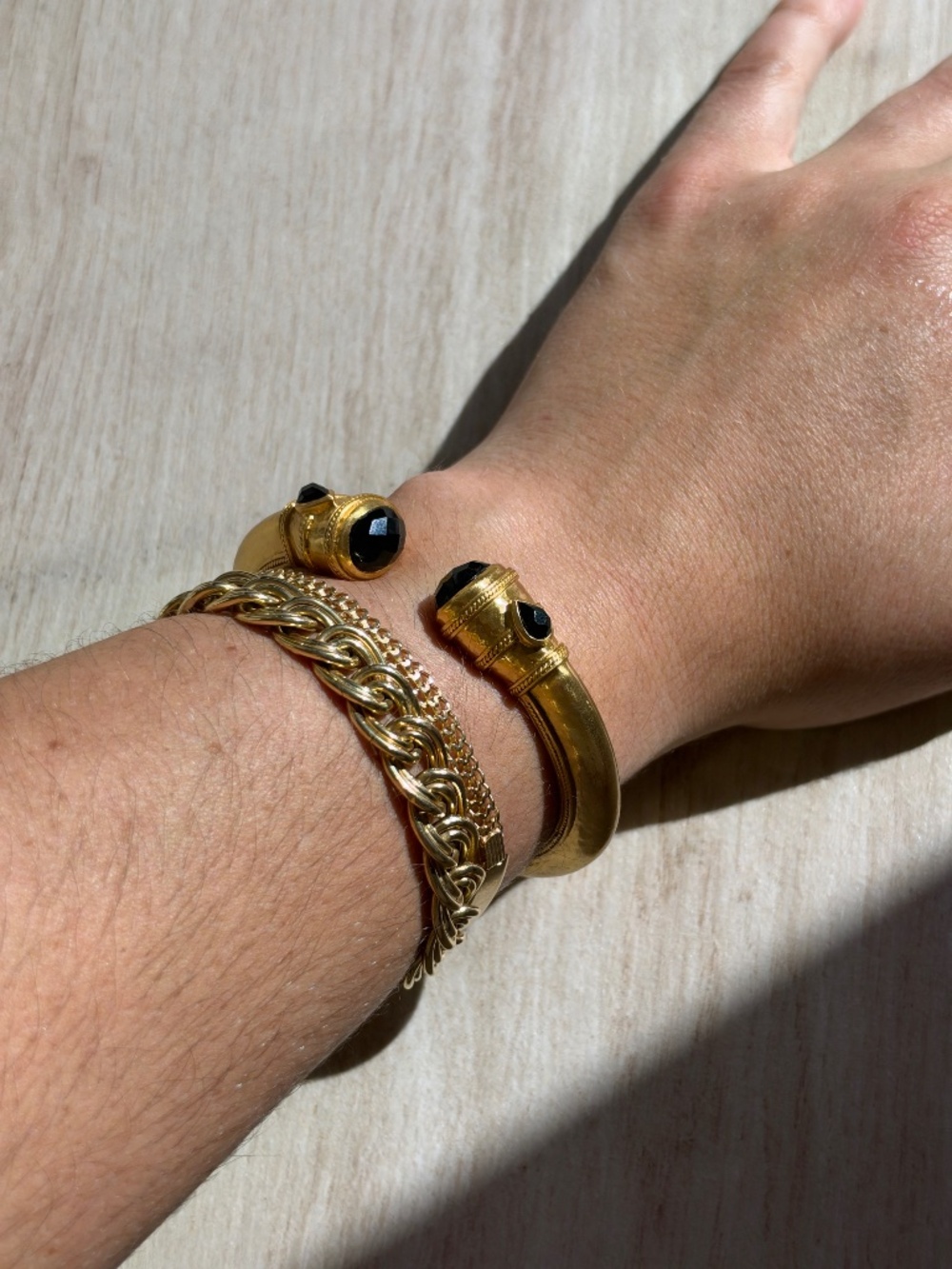 Julie Voss - Cannes Demi Cuff Obsidian Black